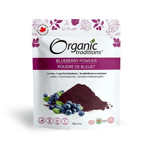 Organic Traditions, Organic Blueberry Powder, 100 g