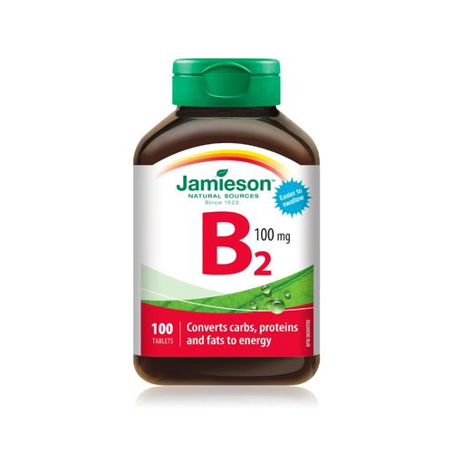 Jamieson, VITAMIN B2 RIBOFLAVIN, 100 mg, 100 Tablets