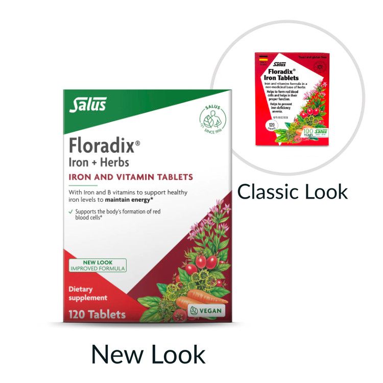 德国Salus莎露斯Floradix铁元片 120片 孕妇补铁/女性日常补铁首选 不便秘易吸收配方