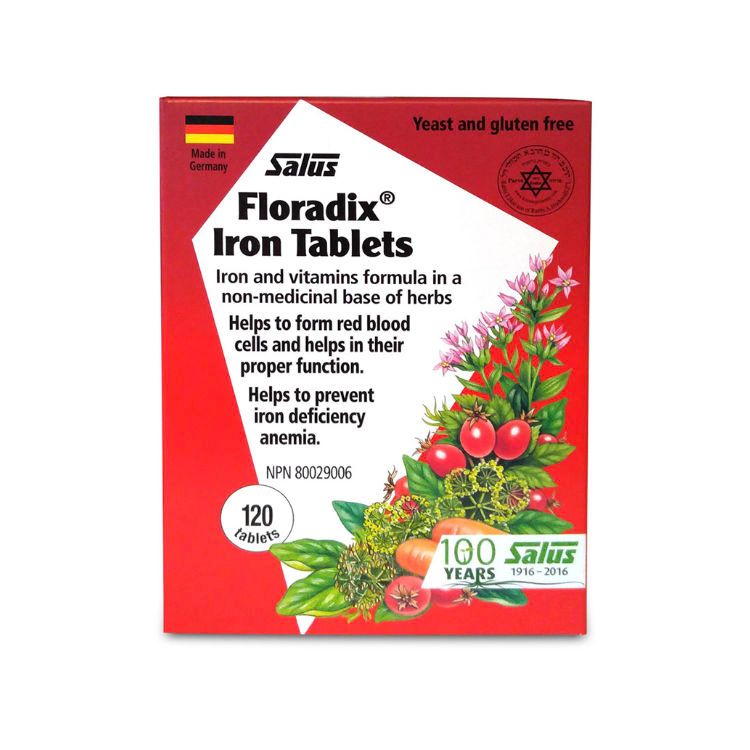 Salus, Floradix Iron Tablets, 120 Tablets