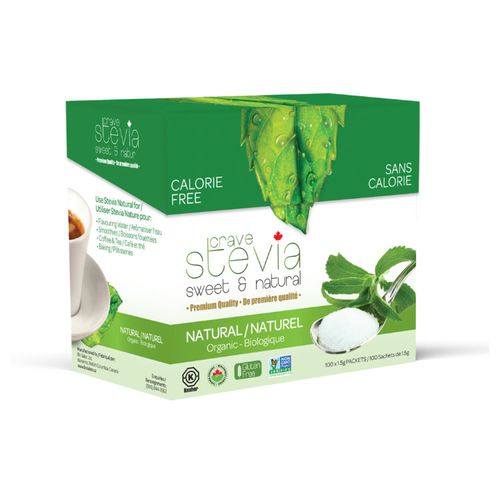 Crave Stevia, Powder, 100 Packets