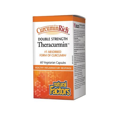 Natural Factors, Double Strength CurcuminRich Theracurmin, 60 Capsules