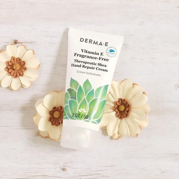 Derma E, Vitamin E Fragrance-Free, Therapeutic Moisture Shea Hand Cream, 56 g