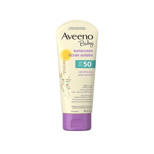 Aveeno, Baby Mineral Sunscreen Lotion SPF 50, 88 ml