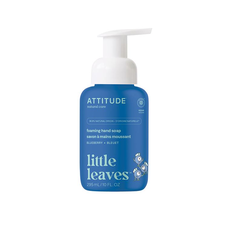 加拿大Attitude天然儿童泡沫洗手液 little leaves蓝莓叶萃取精华系列 蓝莓味 ECOLOGO认证