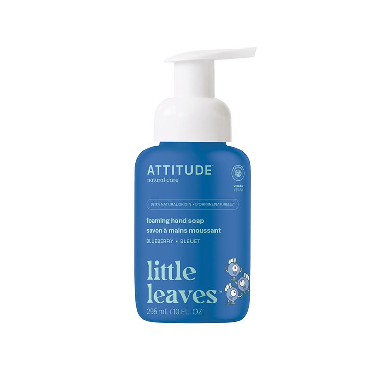 Attitude, Little Leaves Foaming Hand Soap for Kids - Blueberry, 295ml