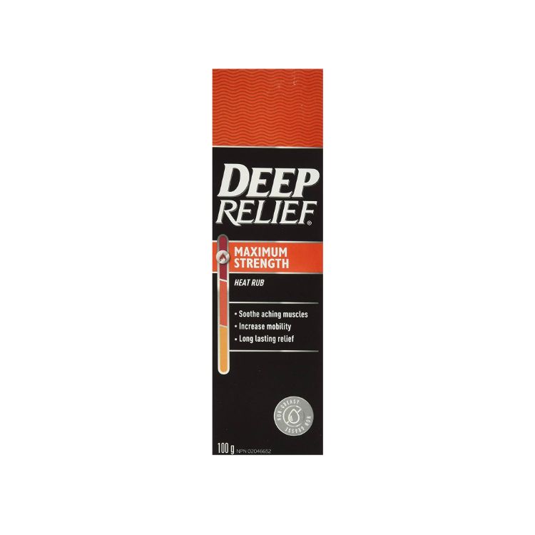 Deep Relief, Maximum Strength Heat Pain Relief Rub, 100 g