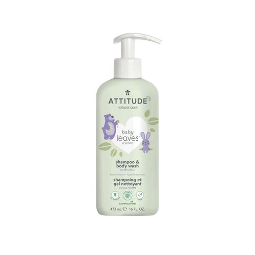Attitude, Baby Leaves, 2-In-1 Shampoo and Body Wash, Sweet Apple, 473ml