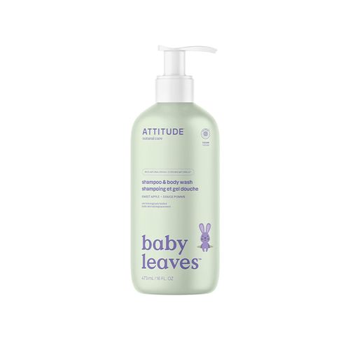 Attitude, Baby Leaves, 2-In-1 Shampoo and Body Wash, Sweet Apple, 473ml