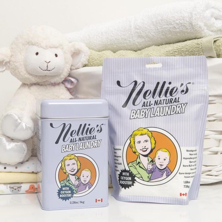 加拿大Nellie's天然婴儿纯碱洗衣粉 726克环保装 能洗50次