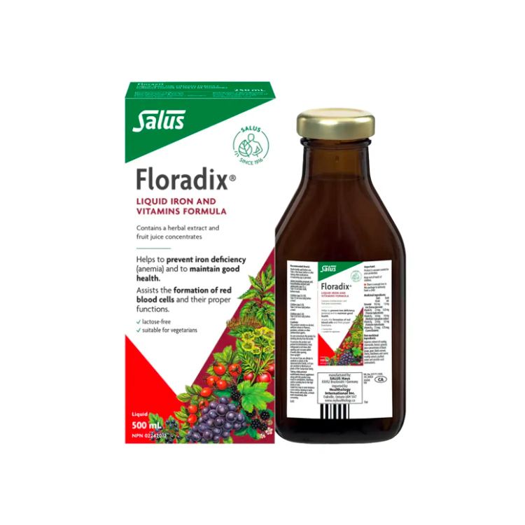 德国Salus莎露斯Floradix经典铁元液 孕妇补血女性补铁首选 500毫升