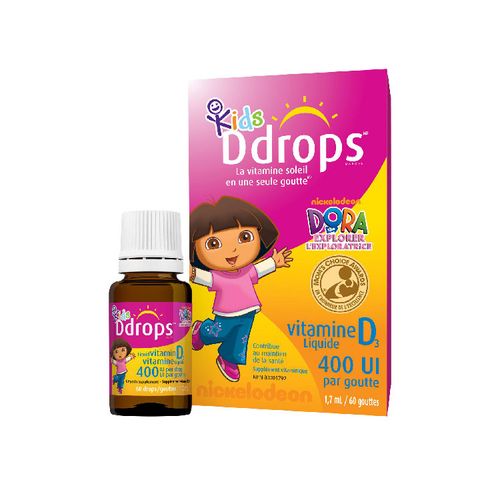 Kids Ddrops, Liquid Vitamin D3, 400 IU, 60 drops