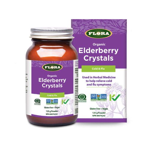 Flora, Elderberry Crystals, 50 g