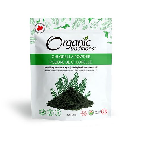 美国Organic Traditions有机绿藻粉 采用台湾小球藻 富含维生素以及锌镁