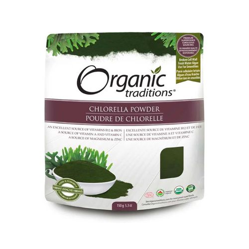Organic Traditions, Chlorella Powder, 150 g
