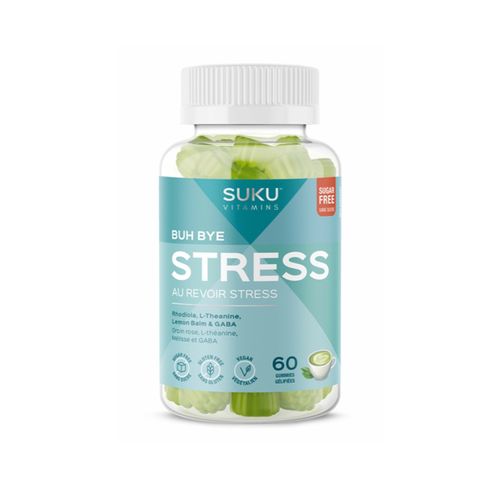 加拿大SUKU减压软糖 混合红景天/L-茶氨酸/柠檬香脂/GABA 缓解压力 帮助放松