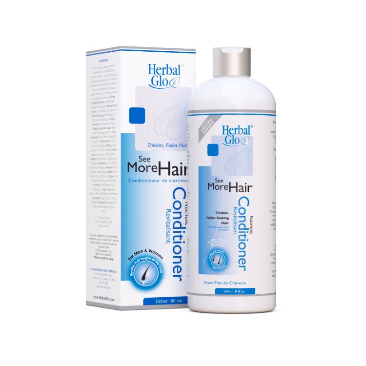 加拿大Herbal Glo天然生发护发素 250毫升 深度清洁毛囊 调整皮脂腺分泌 防止异常脱发、薄发