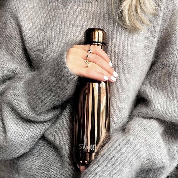 S'well Stainless Steel Water Bottle Rose Gold 17oz