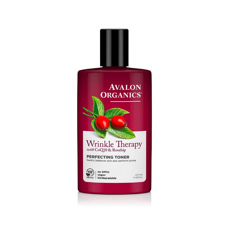 Avalon Organics, Wrinkle Therapy with CoQ10 Rosehip Perfecting Toner, 237ml