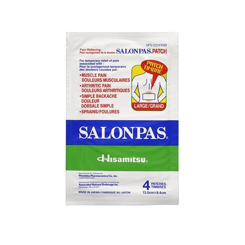 SalonPas, Topical Pain Patch Large, 4 Patches