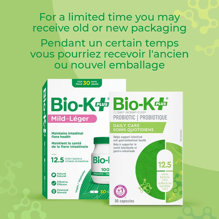Bio-K+, Daily Care 12.5 Billion Probiotic, 30 Capsules