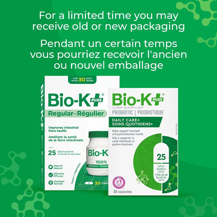 Bio-K+, Daily Care+ 25 Billion Probiotic, Vegan, 15 Capsules