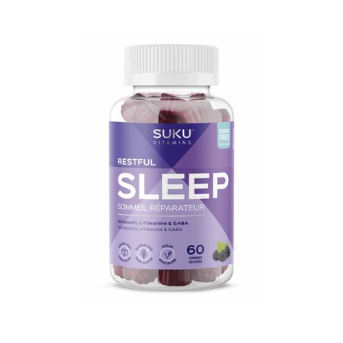 加拿大SUKU助眠软糖 褪黑素/GABA/L-茶氨酸 加快入睡 提升睡眠质量