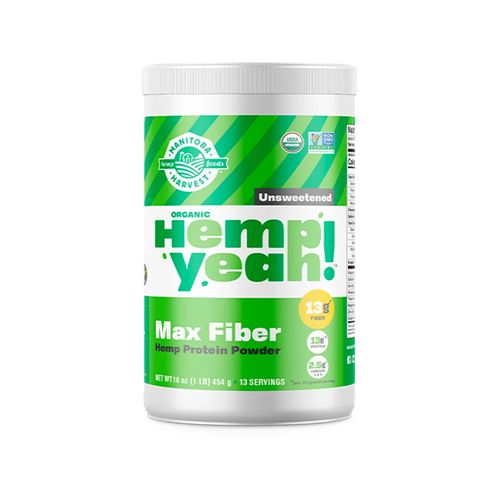 Manitoba Harvest, Hemp Yeah!, Protein Powder, Max Fiber, Unsweetened, 454g