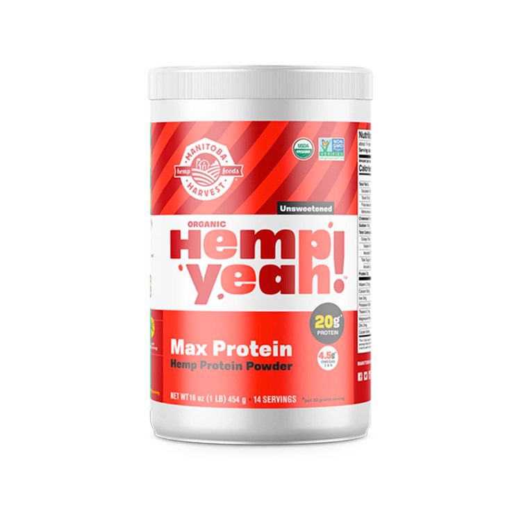 Manitoba Harvest, Hemp Yeah!, Protein Powder, Max Protein, Unsweetened, 454g