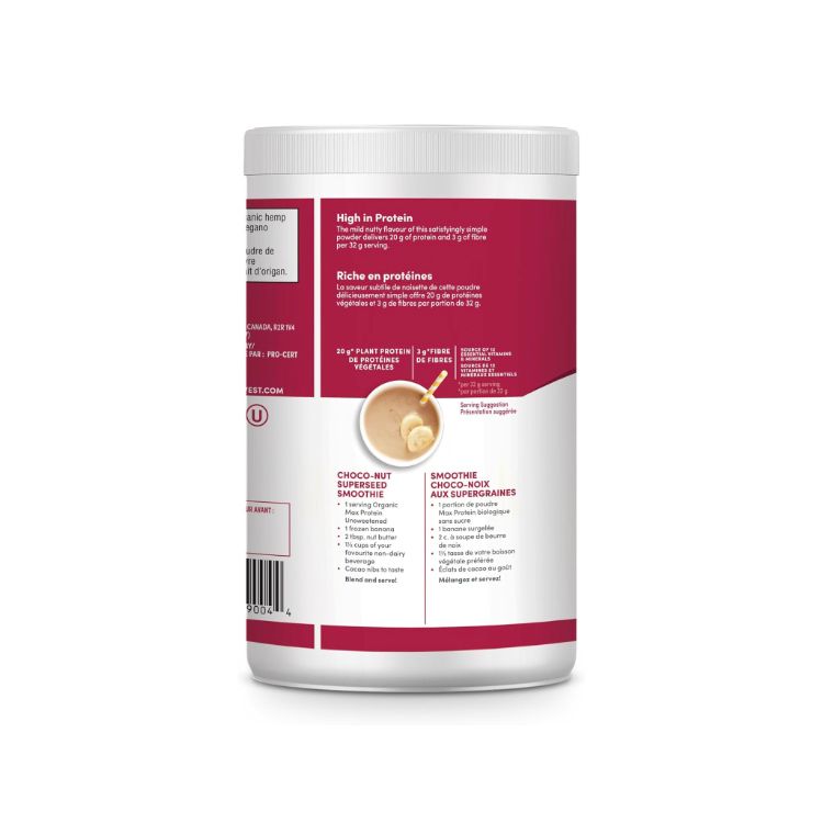 Manitoba Harvest, Hemp Yeah!, Protein Powder, Max Protein, Unsweetened, 454g