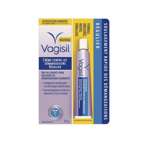 Vagisil, Anti-Itch Creme, Regular Strength + Prebiotic, 30g