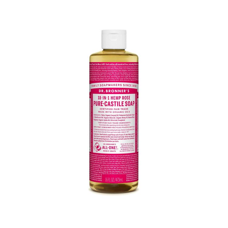 Dr Bronner's, Pure-Castile Liquid Soap, Rose, 473ml