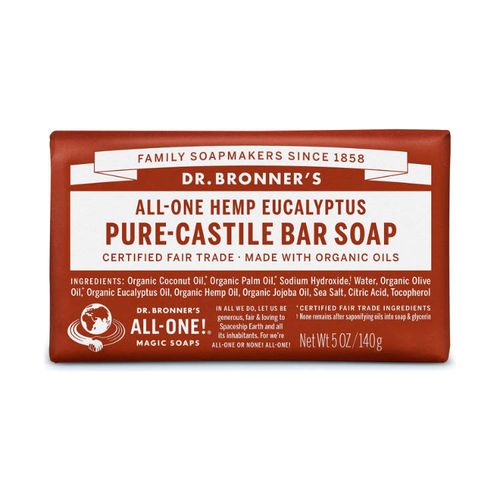 美国Dr Bronner's有机100%纯天然橄榄皂 桉树精油味 可洗手洗脸洗头发