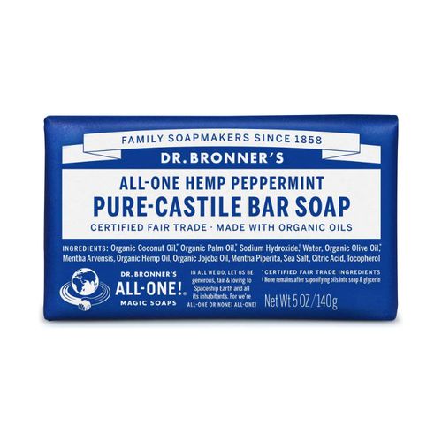 美国Dr Bronner's有机100%纯天然橄榄皂 薄荷味 可洗手洗脸洗头发