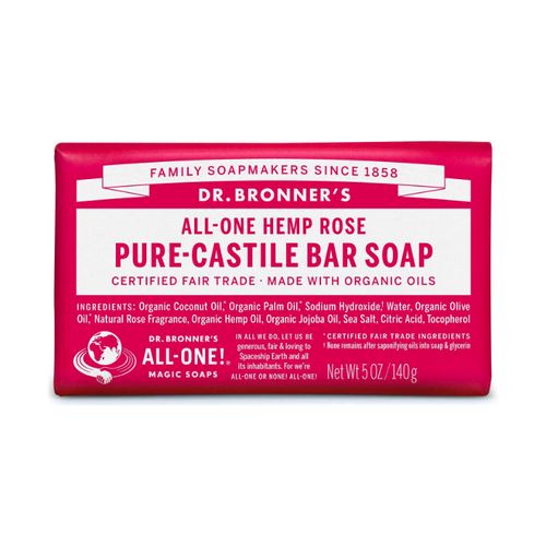 美国Dr Bronner's有机100%纯天然橄榄皂 玫瑰味 可洗手洗脸洗头发