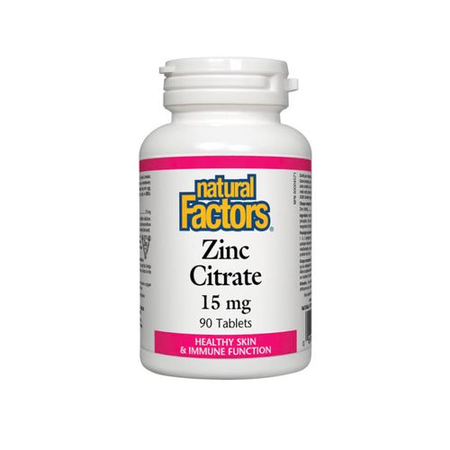 Natural Factors, Zinc Citrate, 90 Tablets