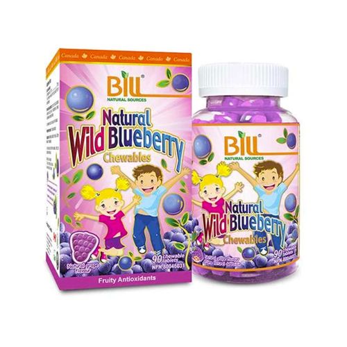Bill, Natural Wild Blueberry Chewable, 90 Chewable Tablets