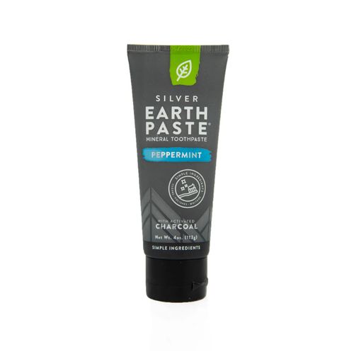 美国Redmond Earthpaste粘土矿物牙膏 薄荷活性碳/113克 强力清洁 美国EWG协会认证纯天然产品