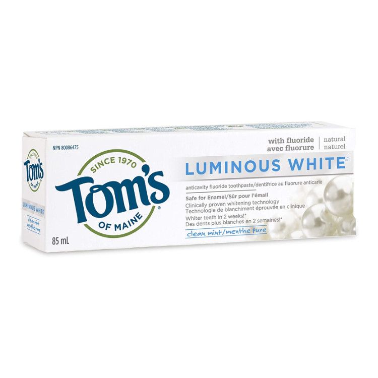Tom's of Maine, Luminous White Clean Toothpaste, 85ml