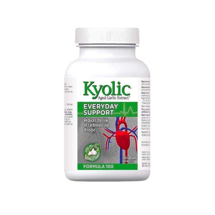 美国Kyolic有机陈化大蒜精华胶囊 180粒300毫克 降血脂通血管