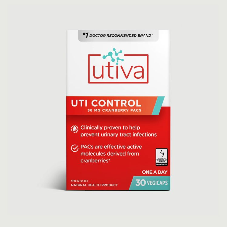 Utiva, Cranberry PACs, Urinary Infection Control Supplement, 30 Capsules
