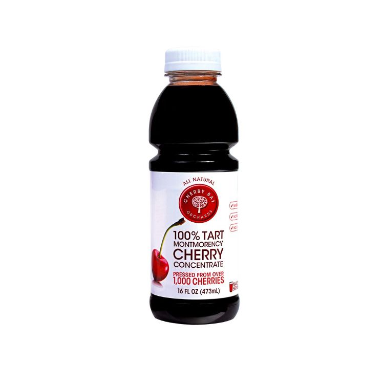 美国Cherry Bay Orchards蒙莫朗西酸樱桃浓缩汁 预防缓解痛风 有助睡眠 1瓶可兑16杯