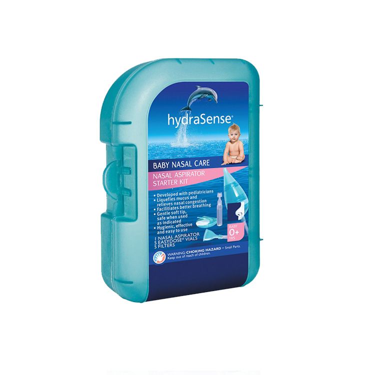 美国hydraSense婴幼儿洗鼻器套盒 天然生理盐水 缓解鼻塞  温和清理鼻腔