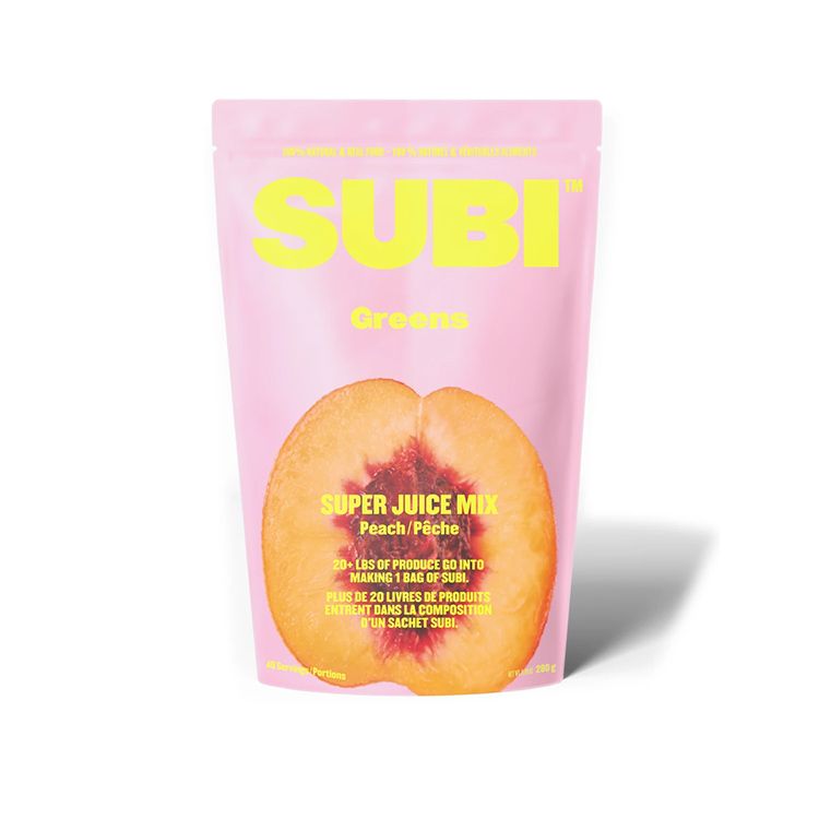Subi, Super Juice Mix, Peach, 280g
