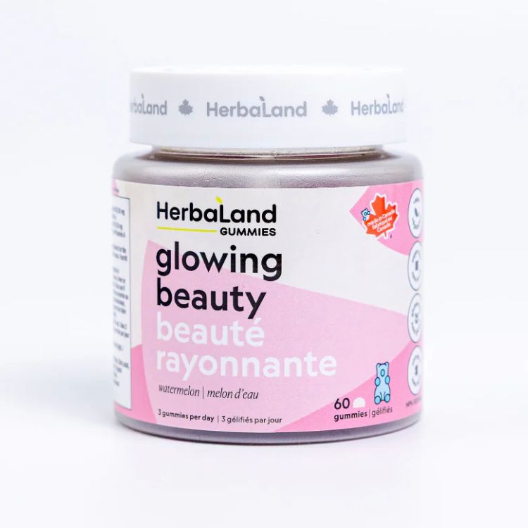 HerbaLand, Glowing Beauty, Vegan Collagen Booster, 60 Gummies
