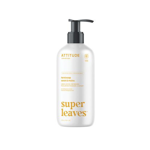 Attitude, Super Leave, Liquid Hand Soap, Lemon Leaves, 473ml