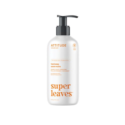 Attitude, Super Leave, Liquid Hand Soap, Orange Leaves, 473ml
