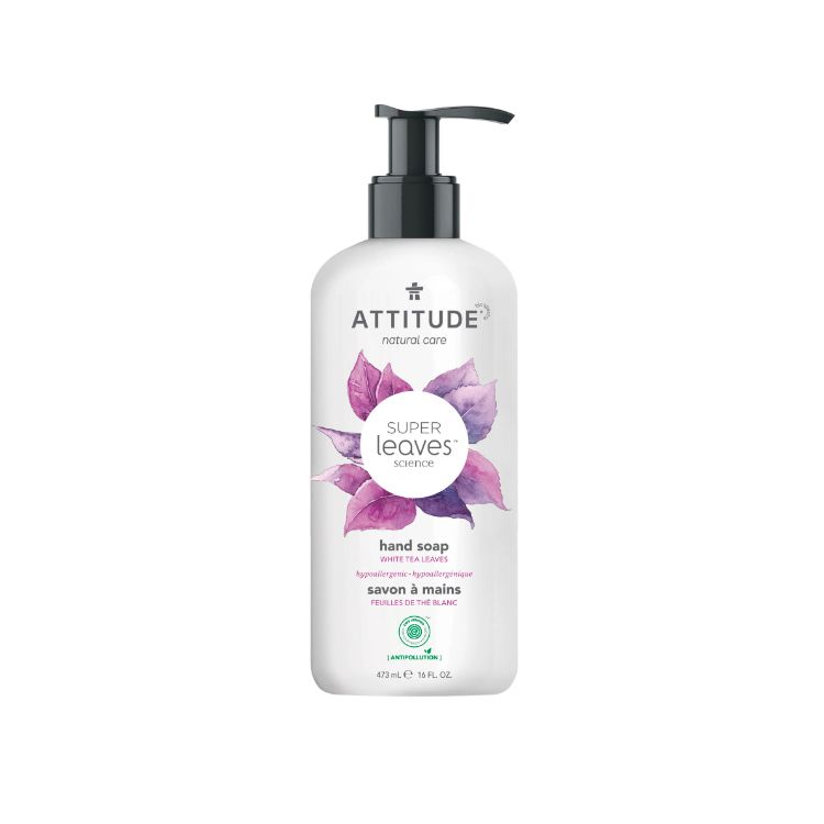 Attitude, Super Leave, Liquid Hand Soap, White Tea Leaves, 473ml