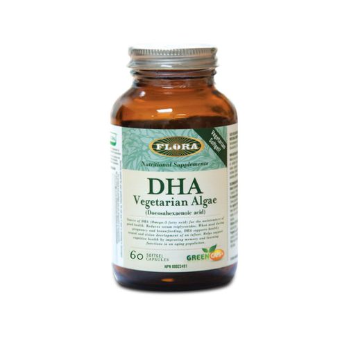 Flora, DHA Vegetarian Algae, 60 Capsules