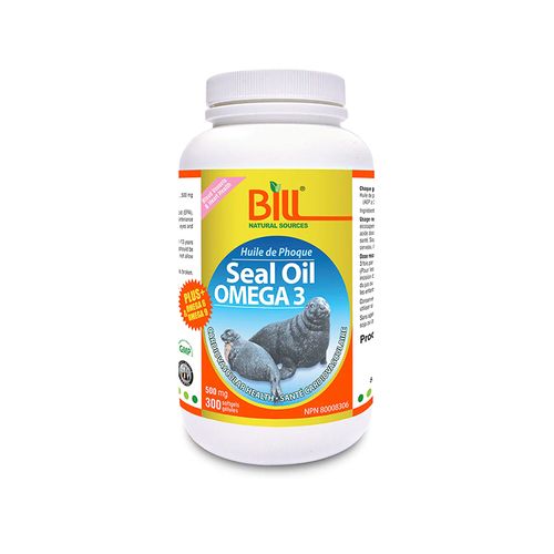 Bill Natural, Seal Oil Omega-3, 500mg, 300 Softgels